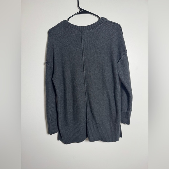 Aerie Gray Oversized Crewneck Sweater Women’s XS Cozy Slouchy Knit - Picture 2 of 4